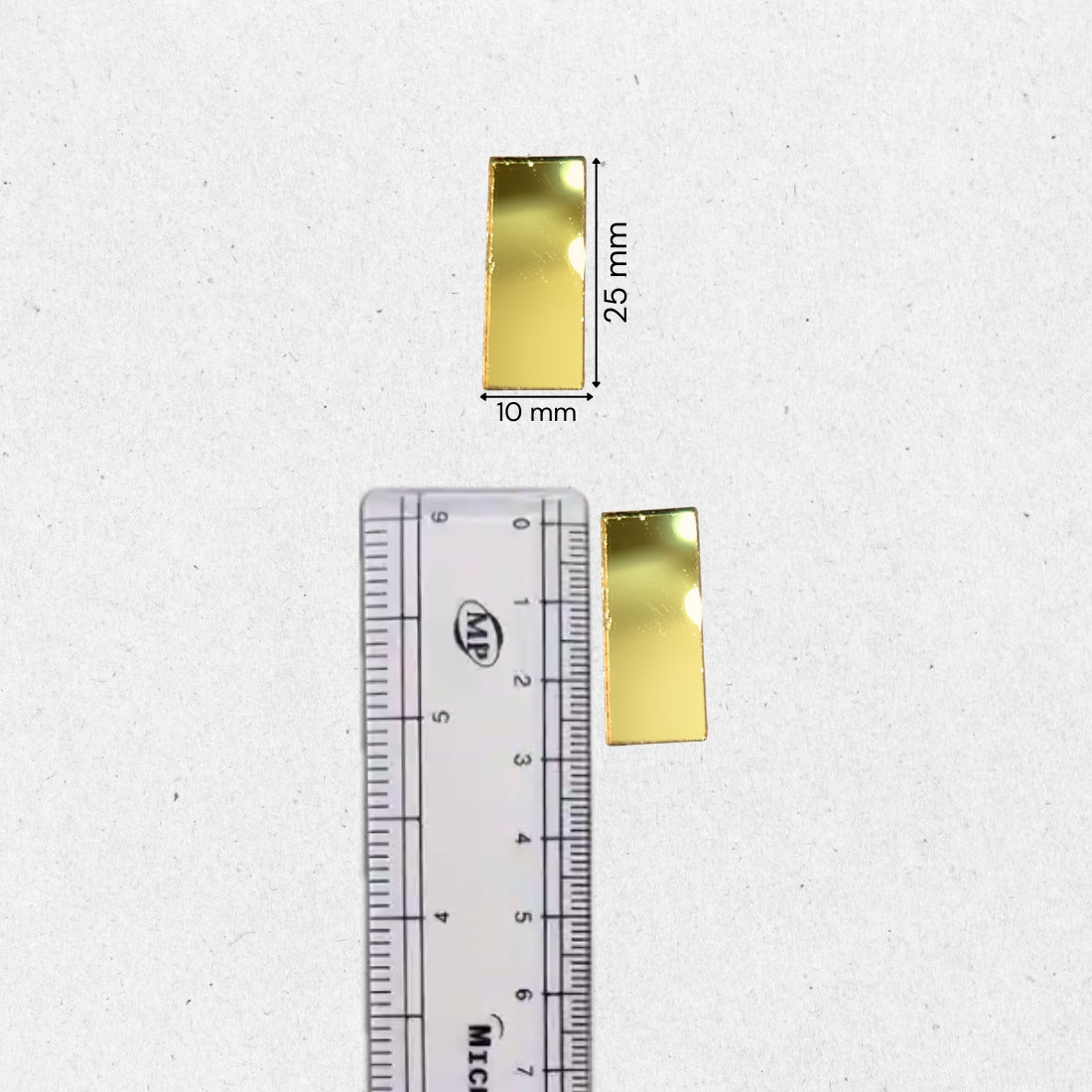 Golden Mirrorr- Rectangle- 25MM