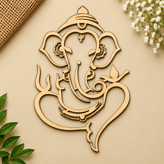 3mm MDF Ganesha Cutouts Design-03