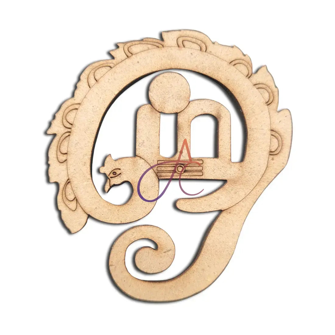 Pre Marked MDF Cutout Tamil Om Design
