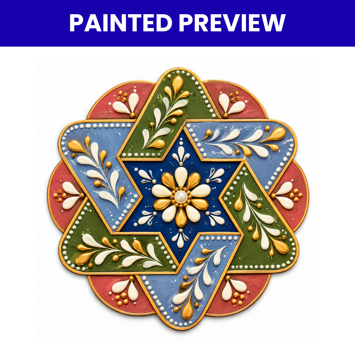 MDF Rangoli Cutouts Design-12