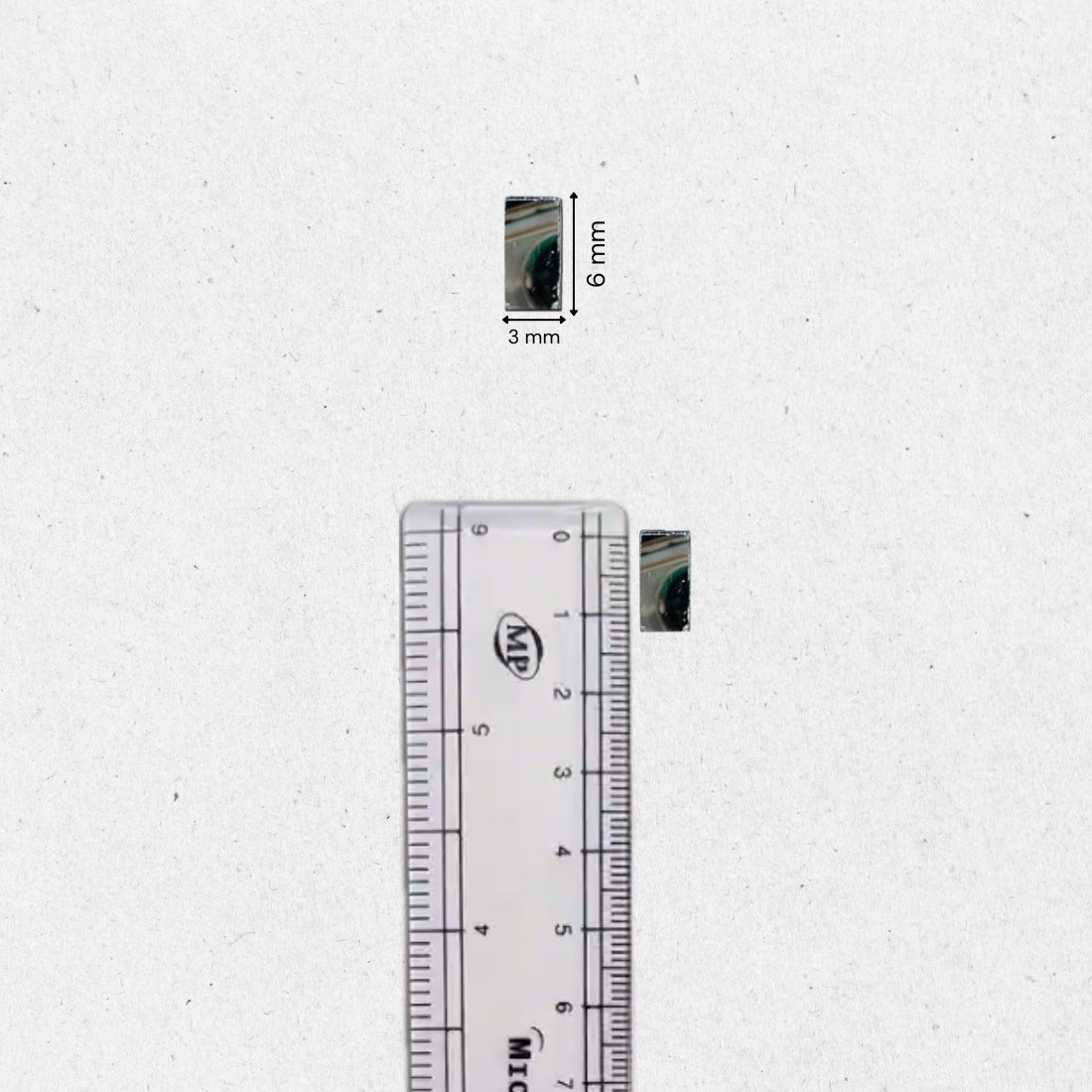 Glass Mirror- Rectangle- 6MMx3MM