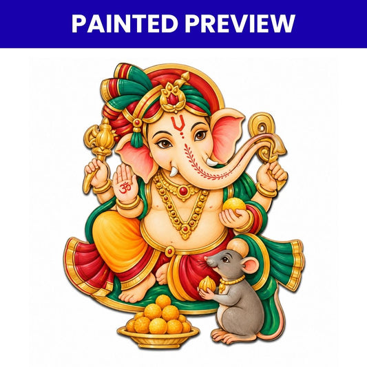 3mm MDF Ganesha Cutouts Design-09