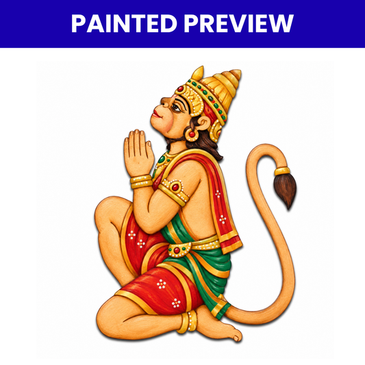 Pre Marked MDF Cutout Hanumanji Design-02
