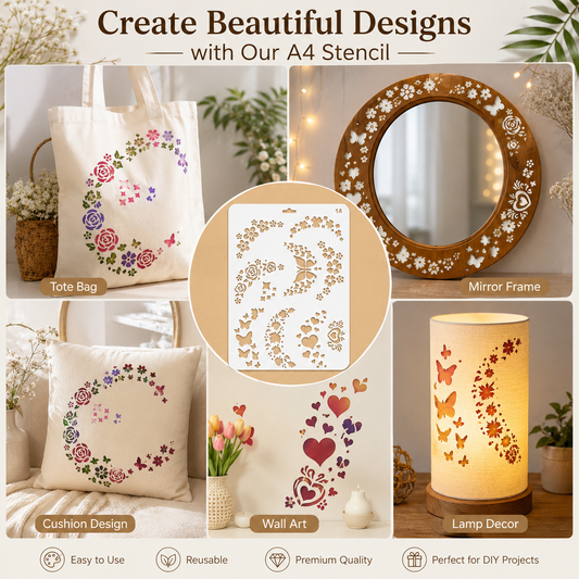 Craft Stencil A4 - 1A