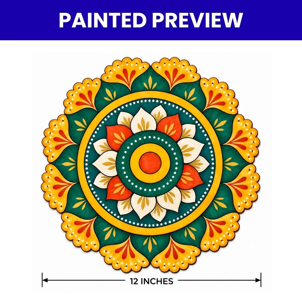 Pre-Marked Rangoli Design-05