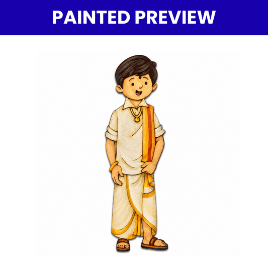 Pre Marked MDF Cutout Pattu Mama