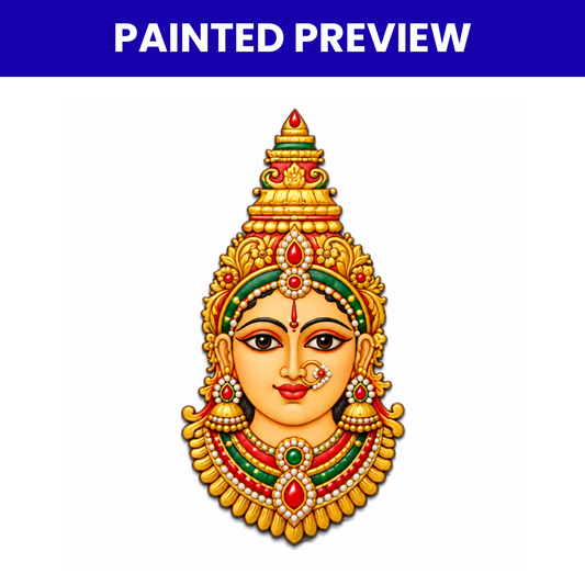 Pre Marked MDF Cutout Ammavaru Face