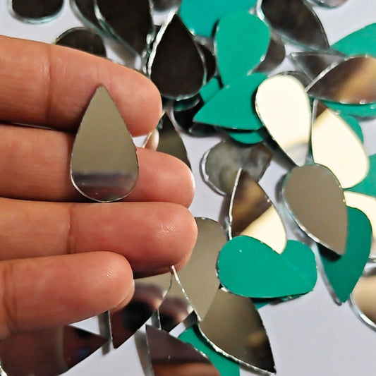 Glass Mirror- Tear Drop- 28MM