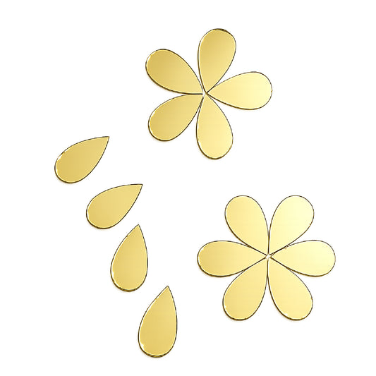 Golden Glass Mirror- Tear Drop- 20MM
