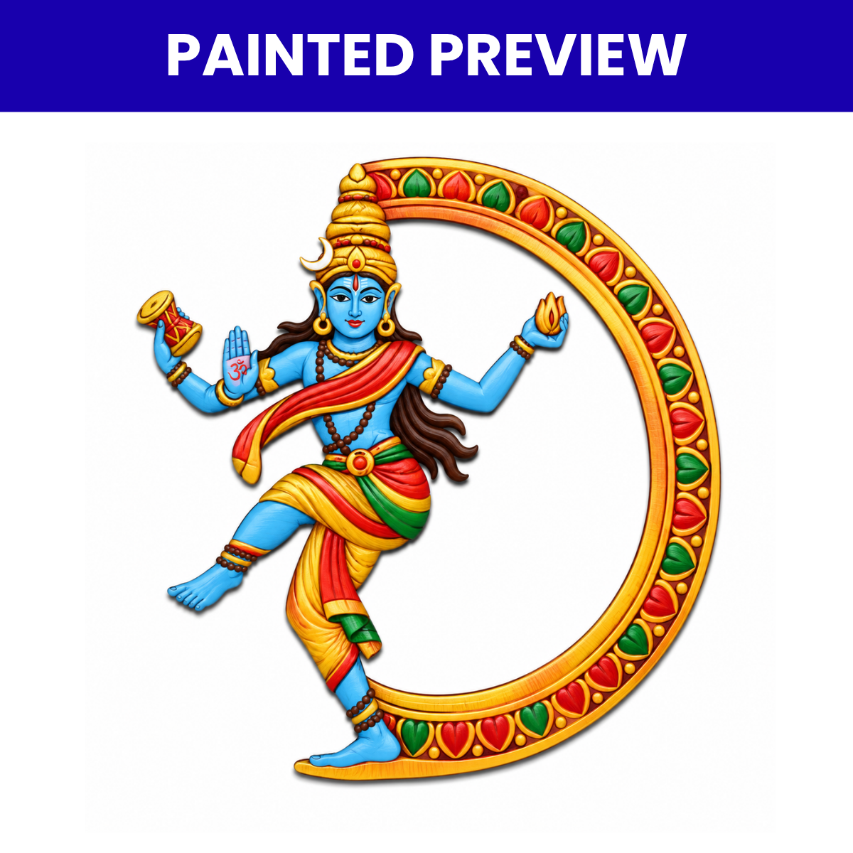 Pre Marked MDF Cutout Lord Shiva “Nataraj Ji