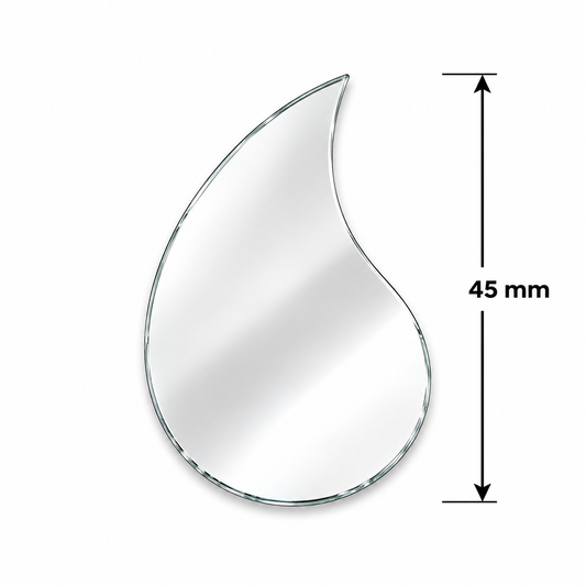 XL Glass Mirror- Paisley- 45mm