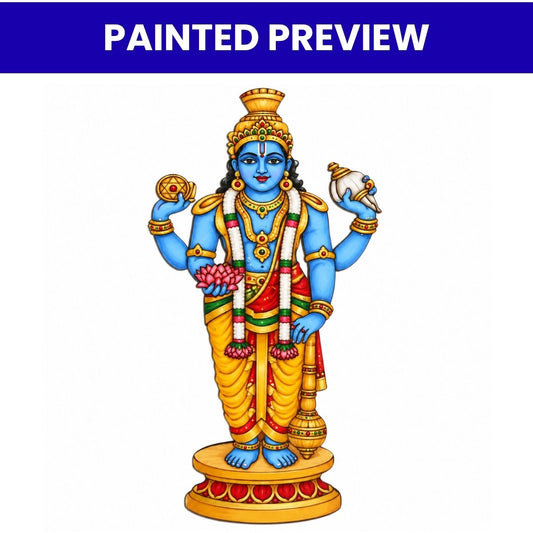 Lord Vishnu MDF Cutout