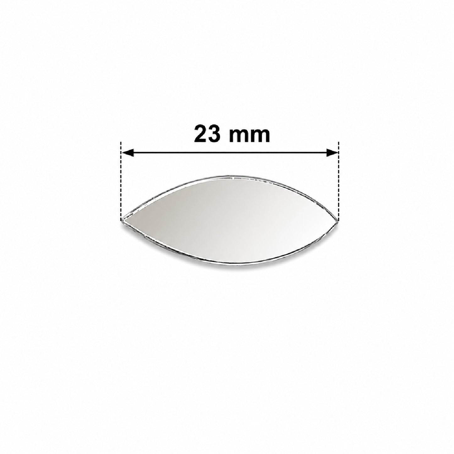 Glass Mirror- Petal- 23MM