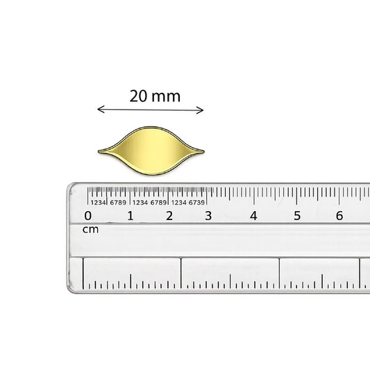 Golden Glass Mirror- Leaf