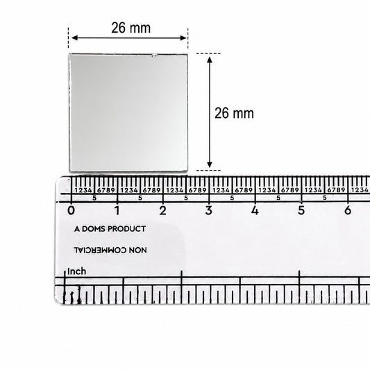 Glass Mirror- Square 26MM