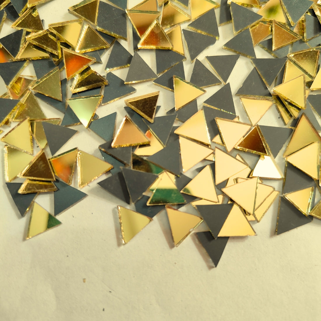 Glass Mirror- Triangle- Golden- 11MM