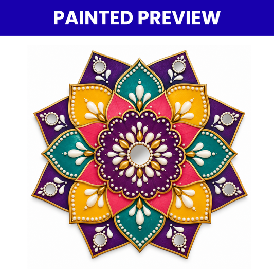 MDF Rangoli Cutouts Design-5