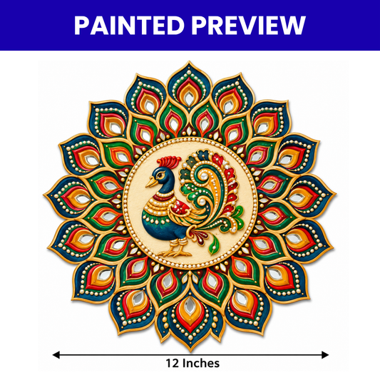 Pre-Marked Peacock Feather with Annam