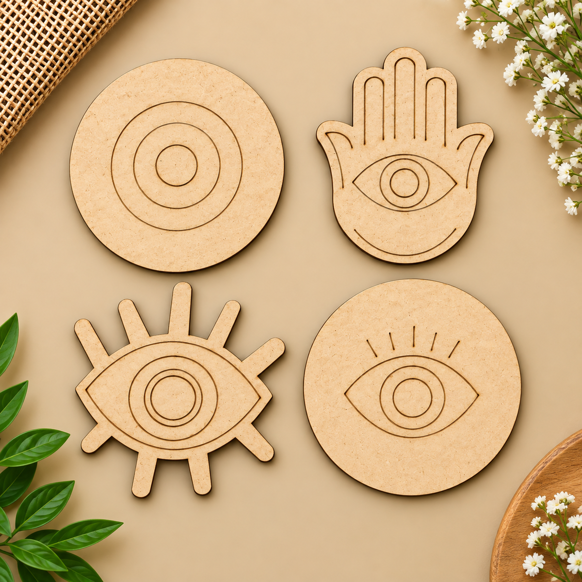 Evil Eye MDF Cutouts