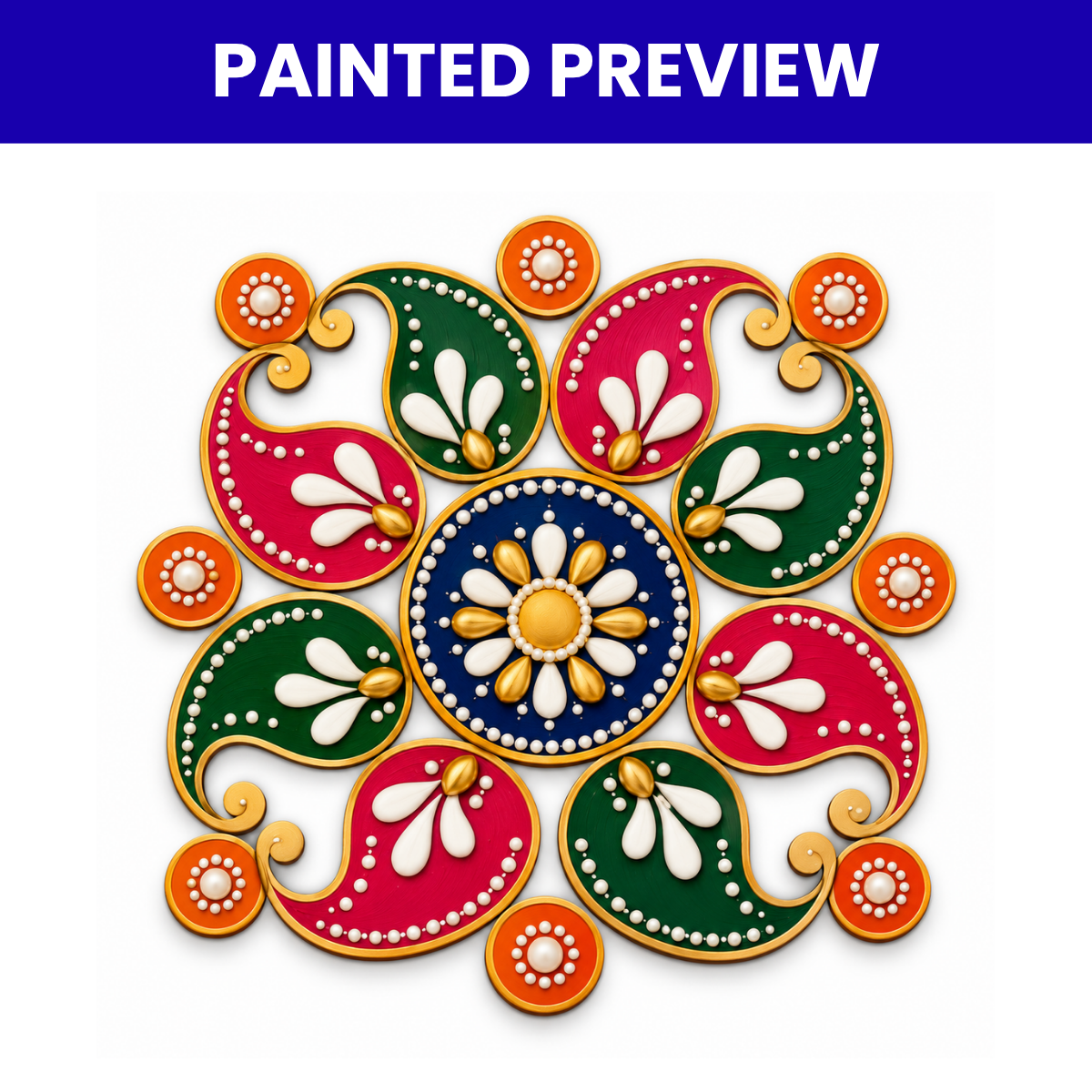 MDF Rangoli Cutouts Design-8