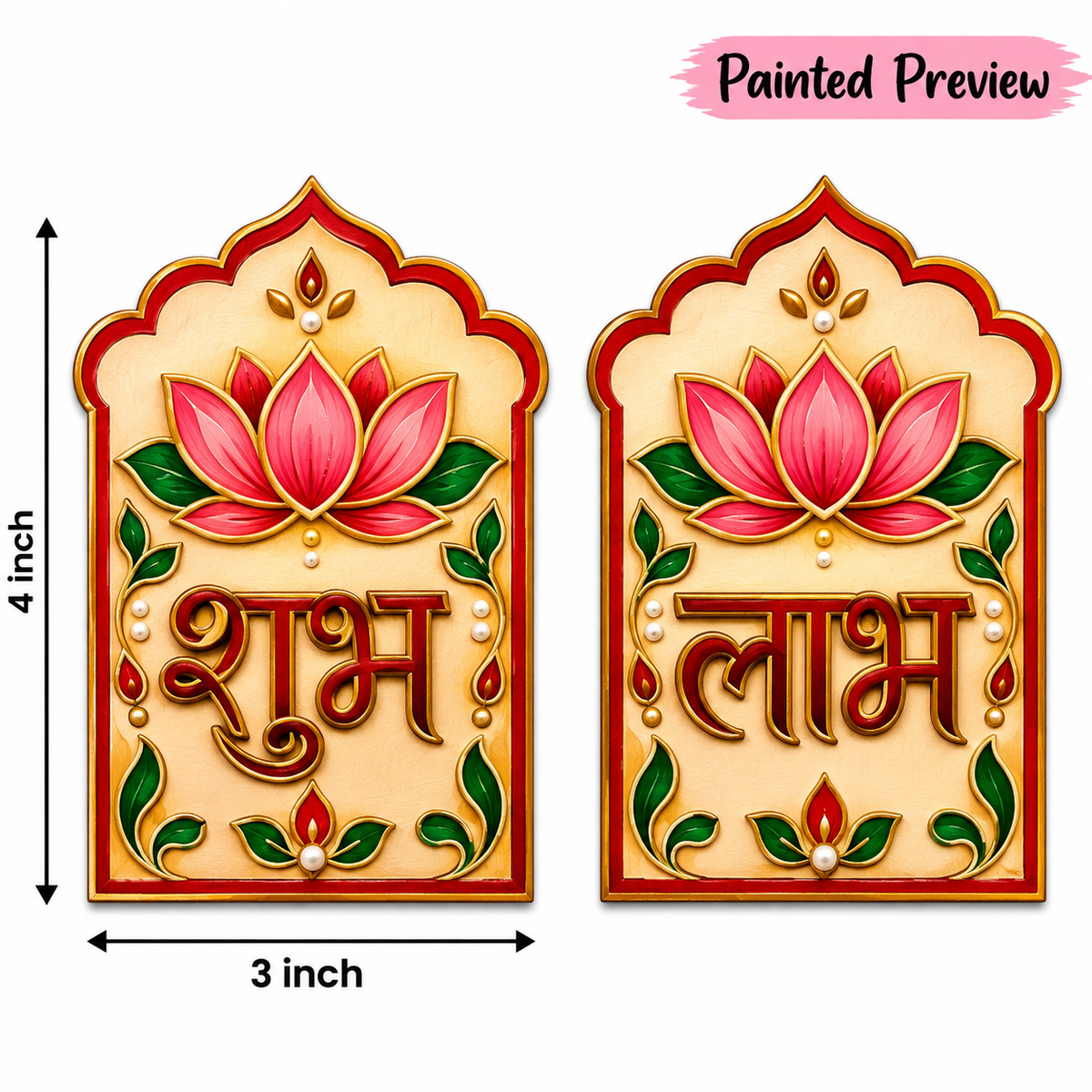 MDF Lotus Jarokha Shubh Labh