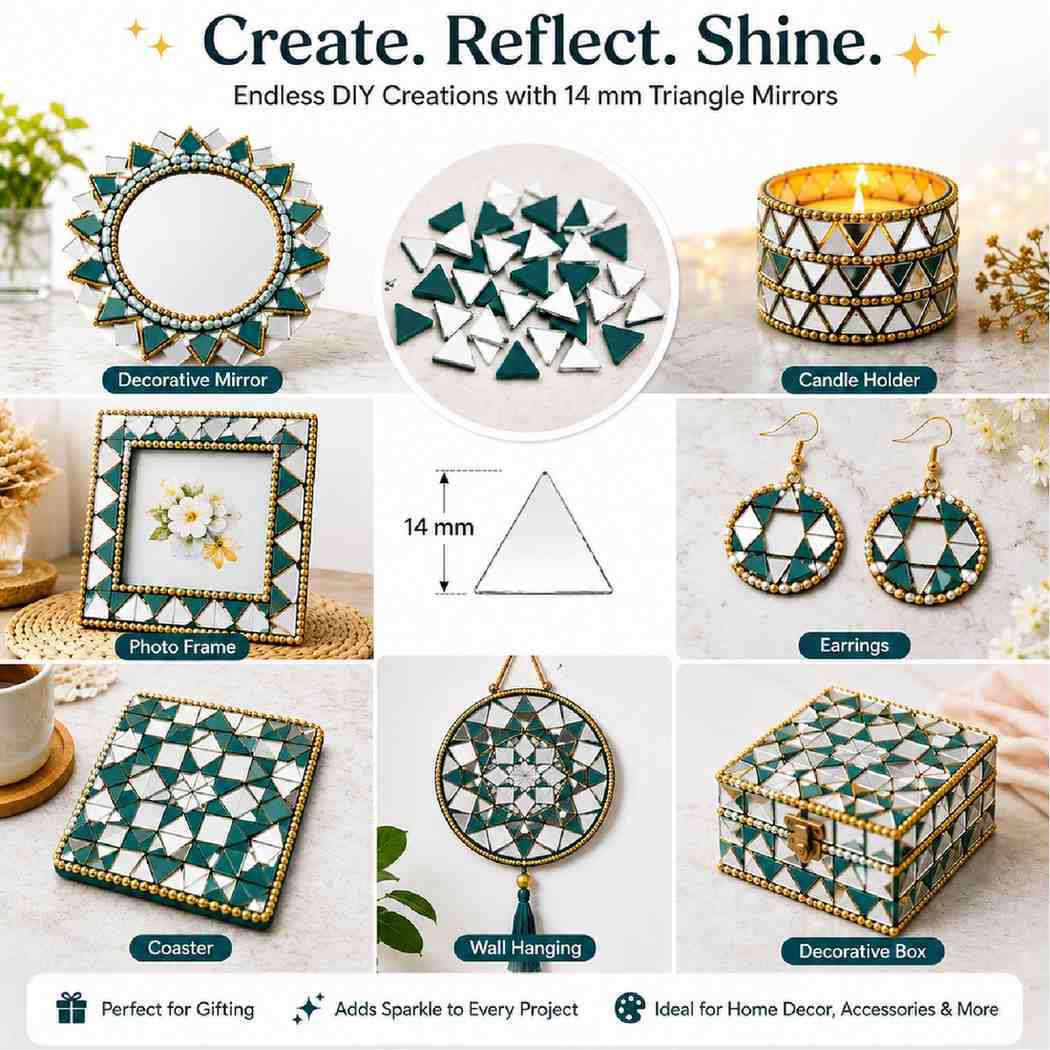Glass Mirror- Triangle- 14MM