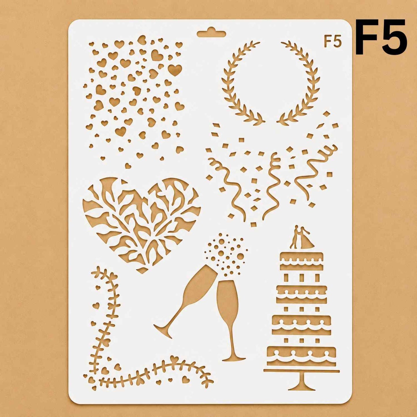 Craft Stencil A4 - F5