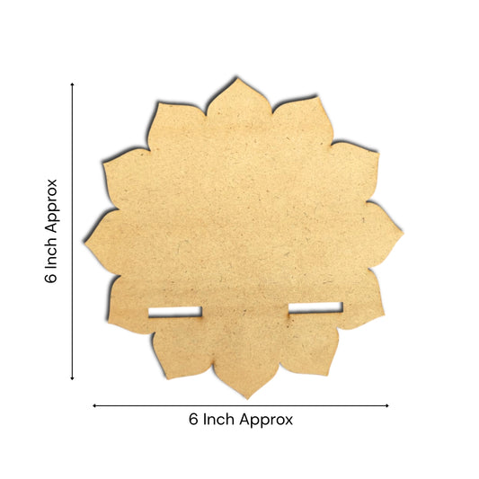 Flower Shape Design Diya Stand - Set of 2