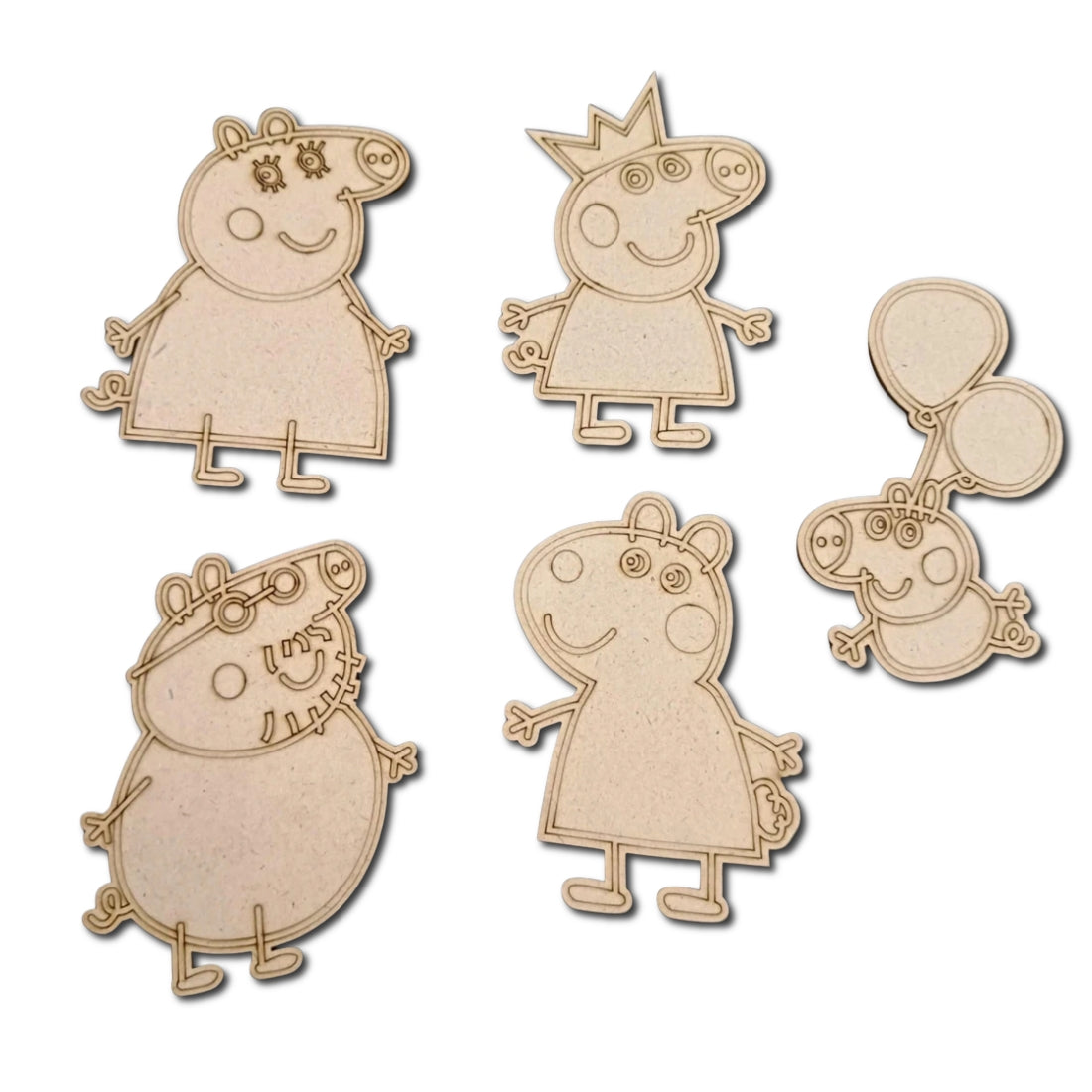 Pre Marked Peppa Pig- Set of 5