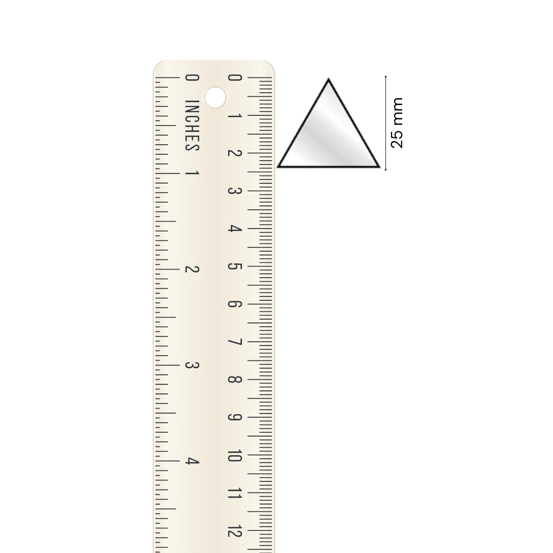 Glass Mirror- Triangle-25MM