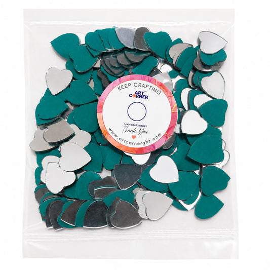 Glass Mirror- Heart 18mm