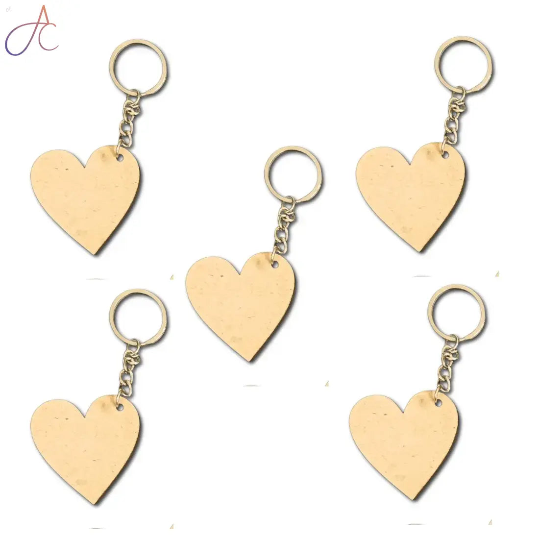 MDF Keychain Bases Set of 5