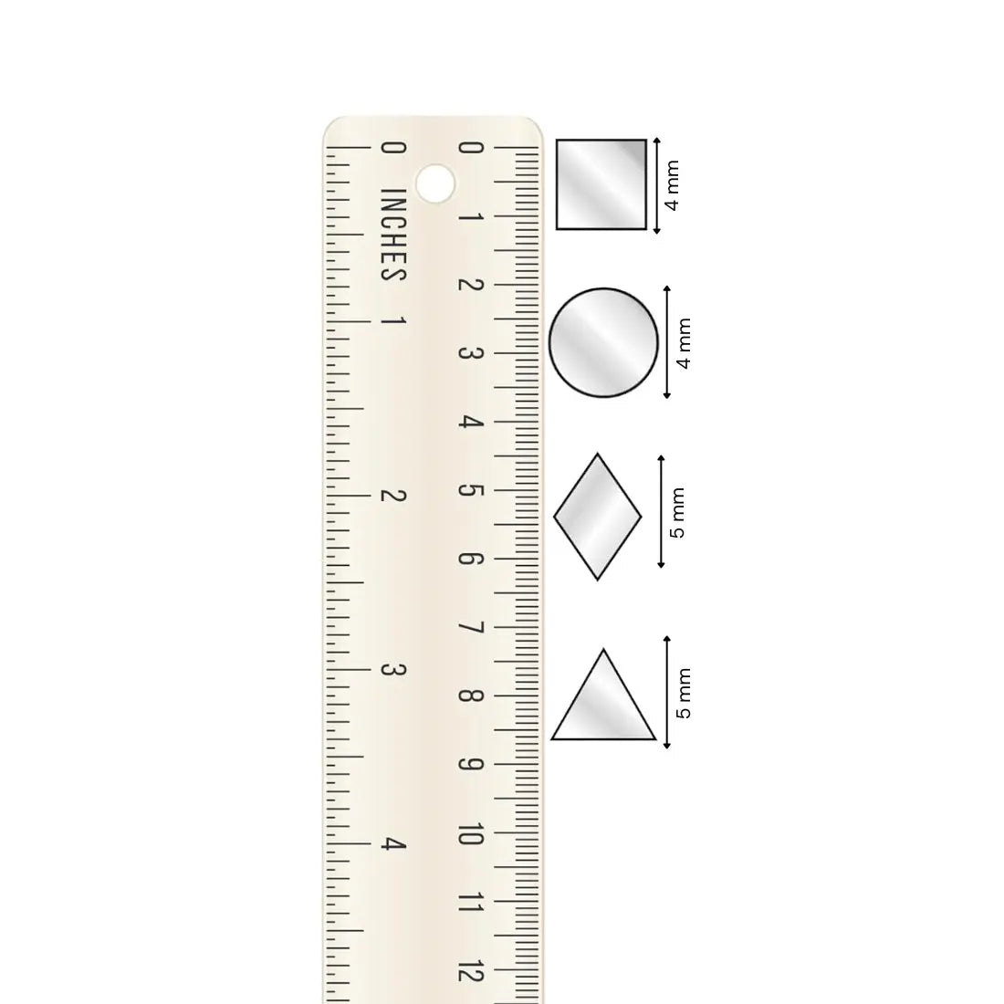 3,350-Pieces Glass Mirror Set with Free Glue for Lippan & DIY Crafts-(Mirror Kit-03)