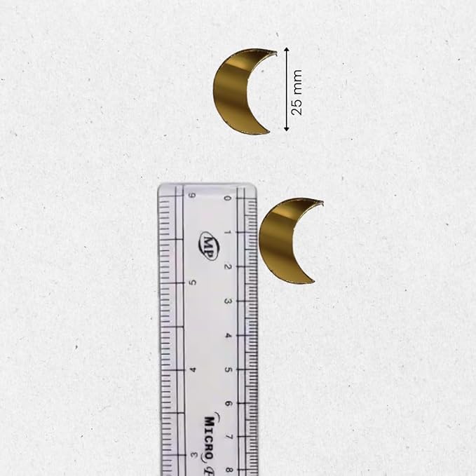 Golden Glass Mirror- Moon