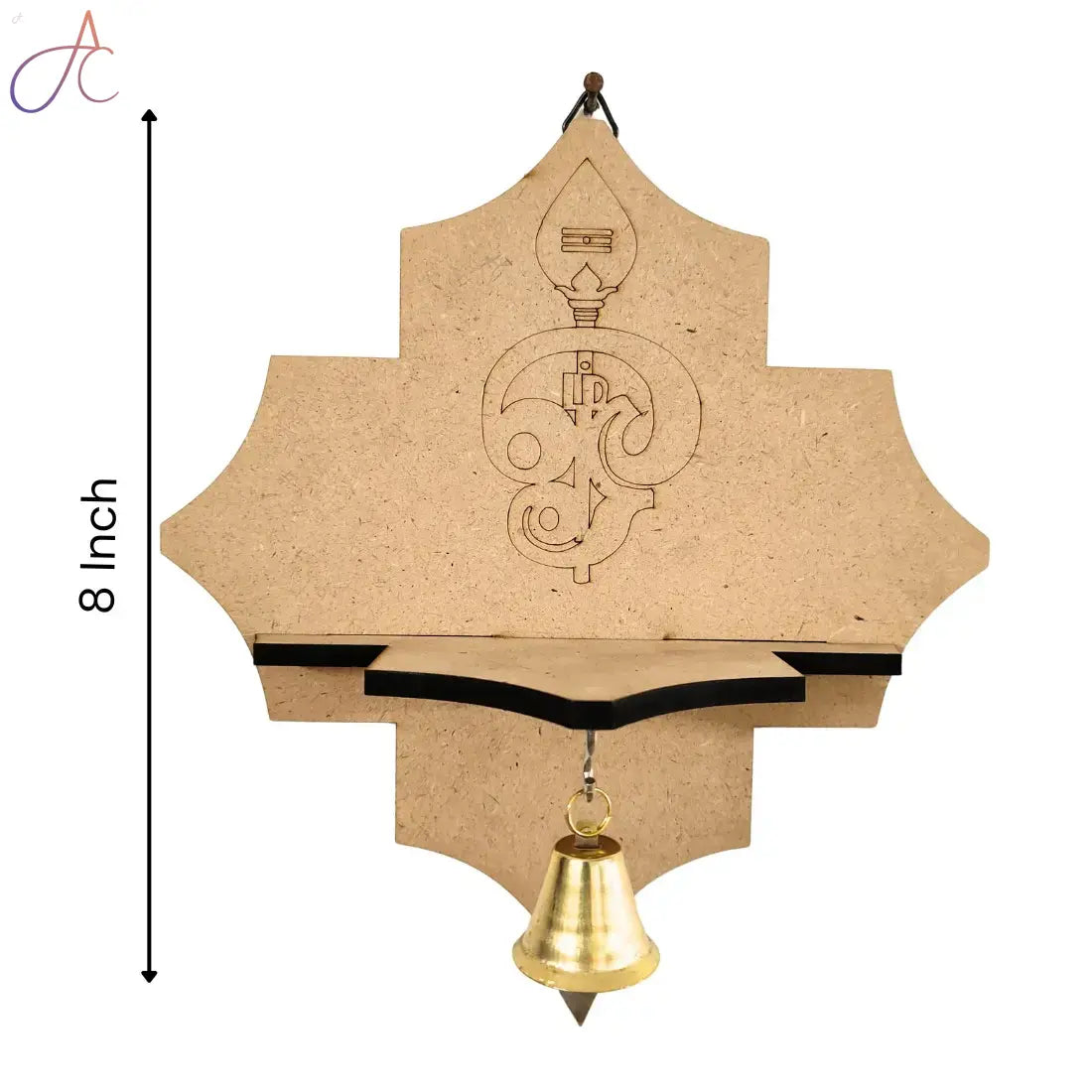 Premarked Wall Mount Base Om and Vel design with bells
