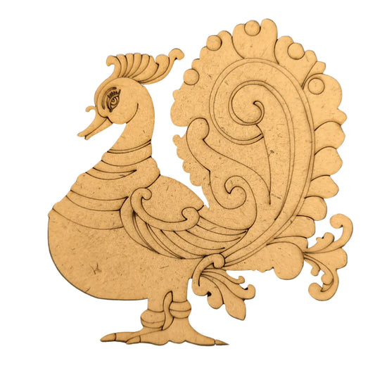 MDF Peacock Fridge Magnet