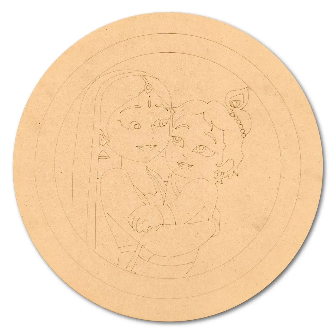 Pre-Marked Yashodamaiya Kanha Round Base