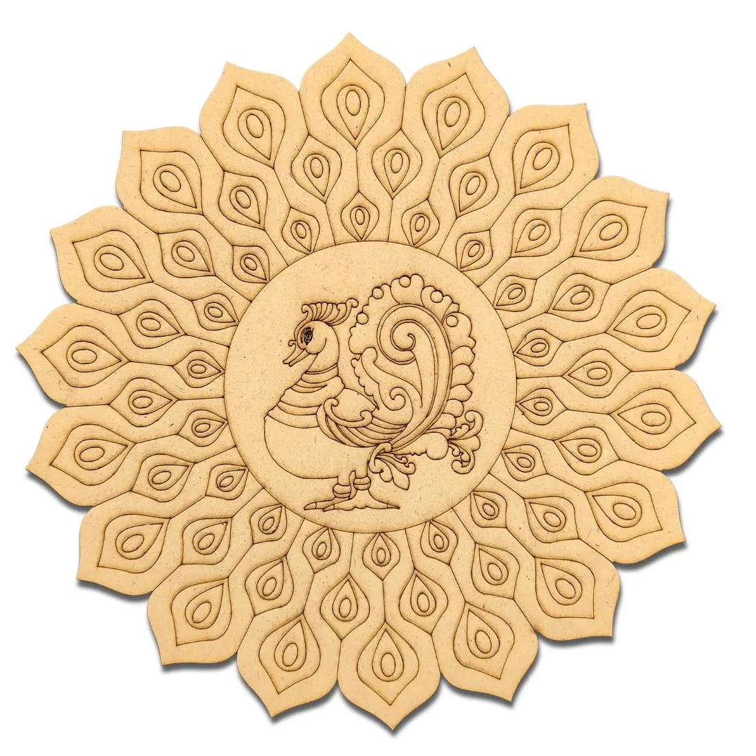 Pre-Marked Peacock Feather with Annam