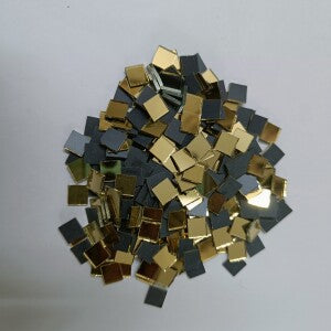 Glass Mirror- Square- Golden- 10MM
