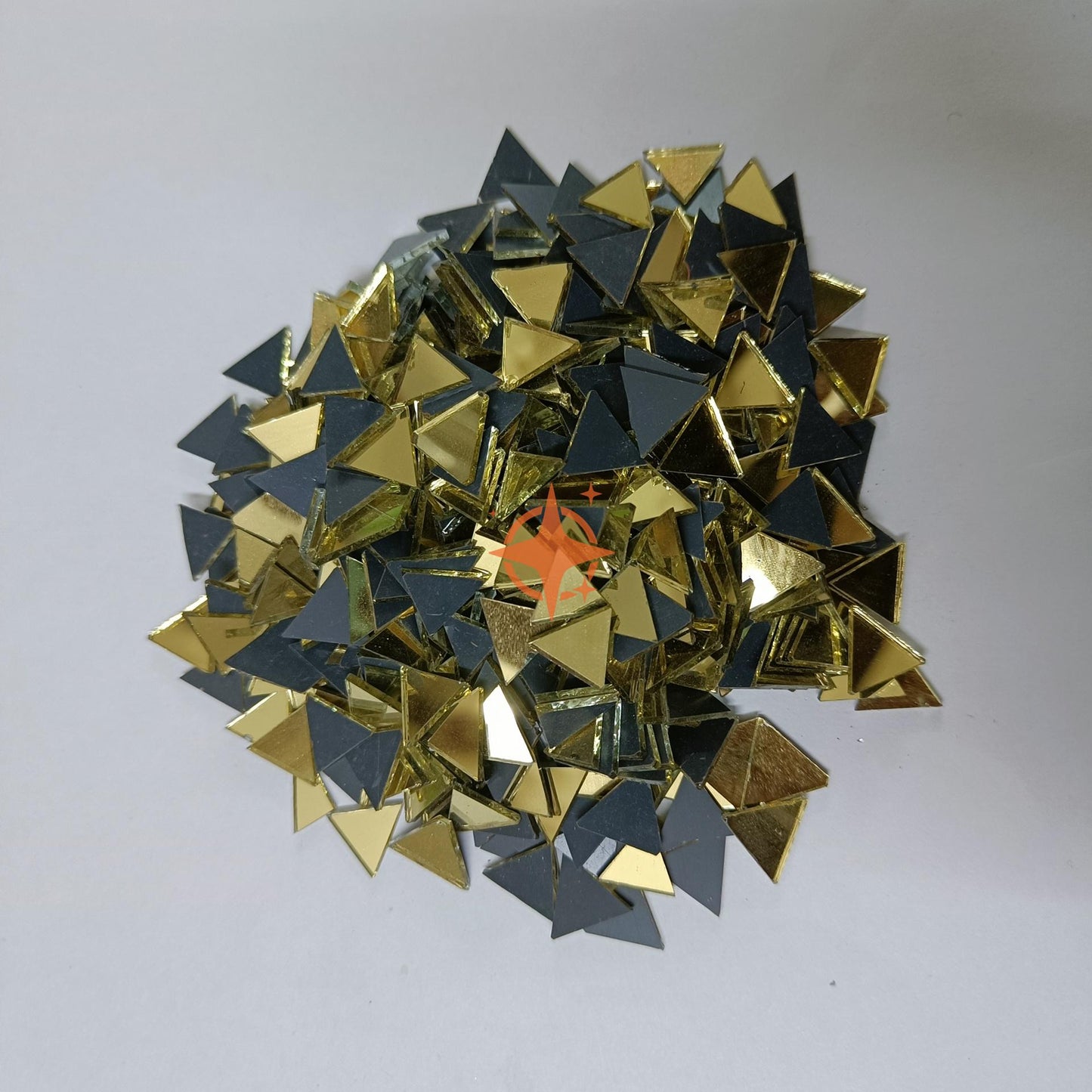 Glass Mirror- Triangle- Golden- 11MM