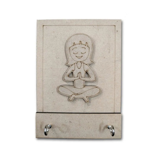 Yoga Theme Key Holder