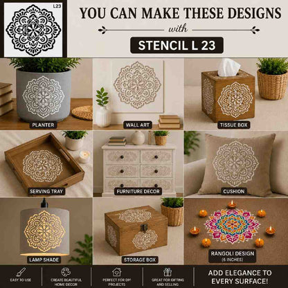 Craft Stencil 6x6 inch-L23