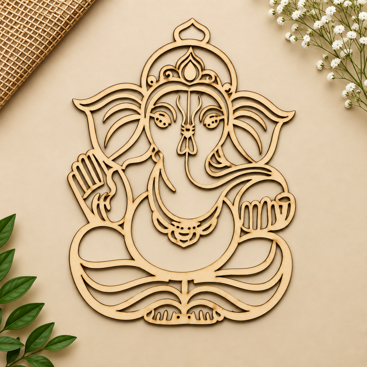 3mm MDF Ganesha Cutouts Design-01