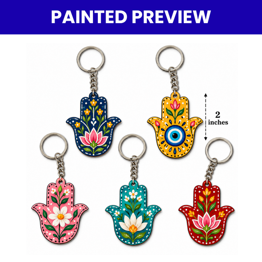 MDF Keychain Base Humsa Set of 5