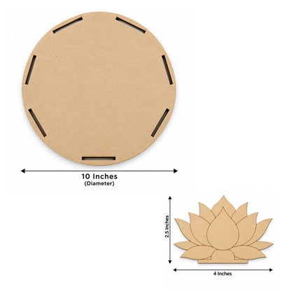 MDF Singhasan - Lotus