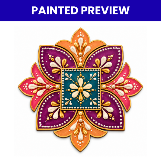 MDF Rangoli Cutouts Design-11
