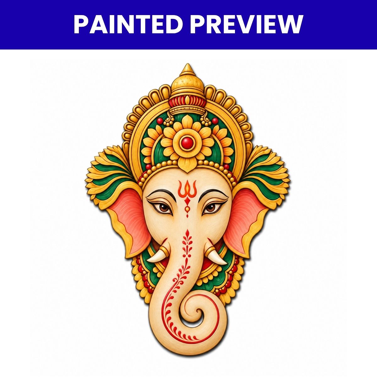 3mm MDF Ganesha Cutouts Design-07