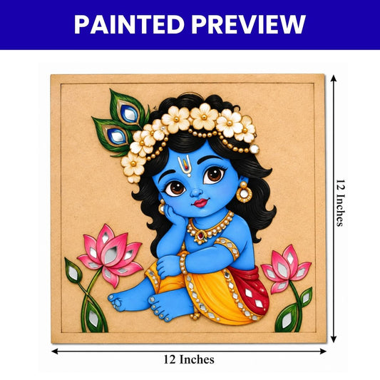 Pre Marked Krishna Design- 1