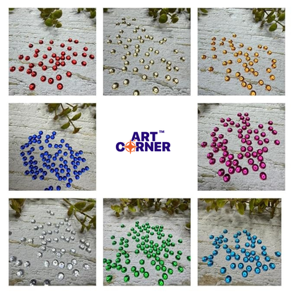 Round Rhinestones - Multi Color