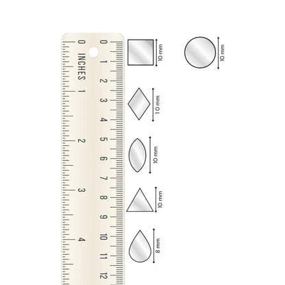 1500-Pieces Glass Mirror Set for Lippan Art, Jewelry Making & DIY Crafts with Free Fabric Glue(Mirror Kit-02)